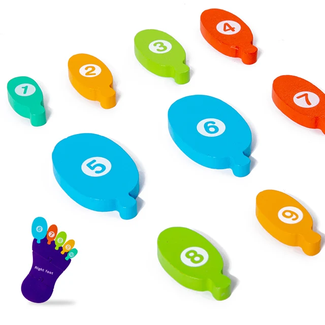 Montessori hands & feet Learning board puzzle