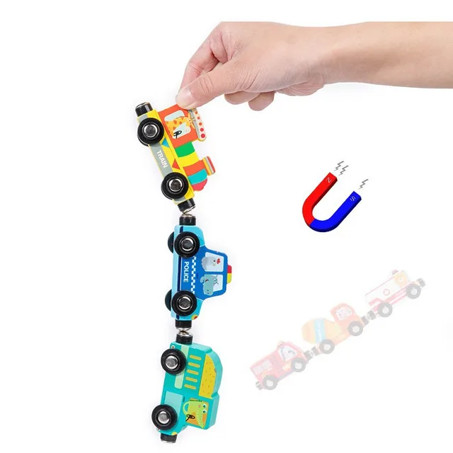 Traffic magnetic cars and signs