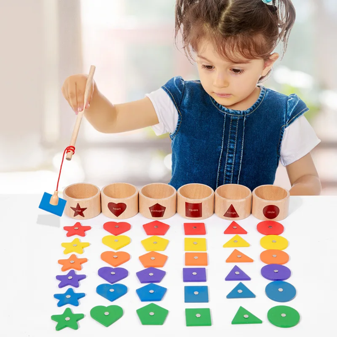 Magnetic shape sorter