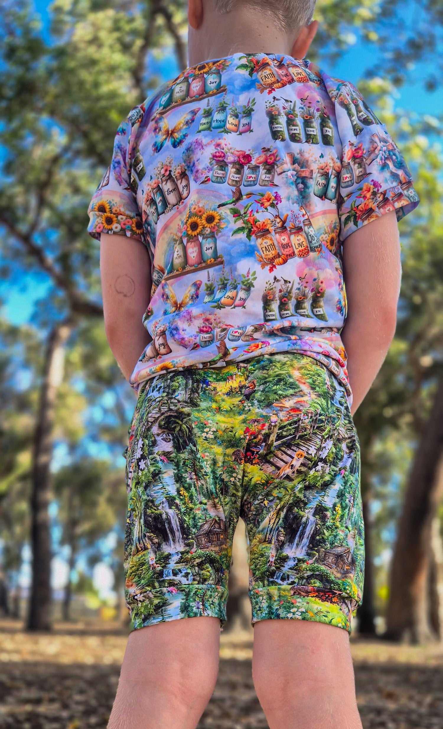 Woodland Whispers Handmade Shorts