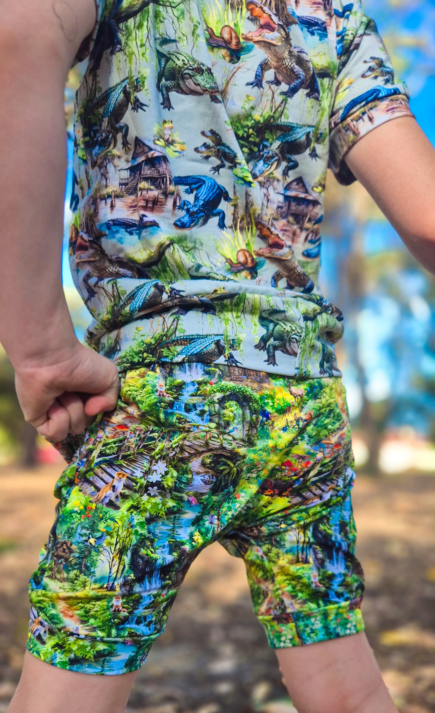 Woodland Whispers Handmade Shorts