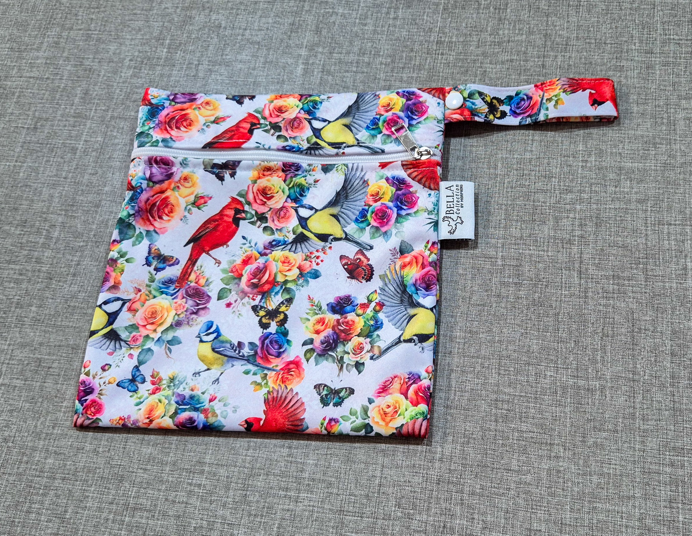 Rosey Feathers Small Wetbag