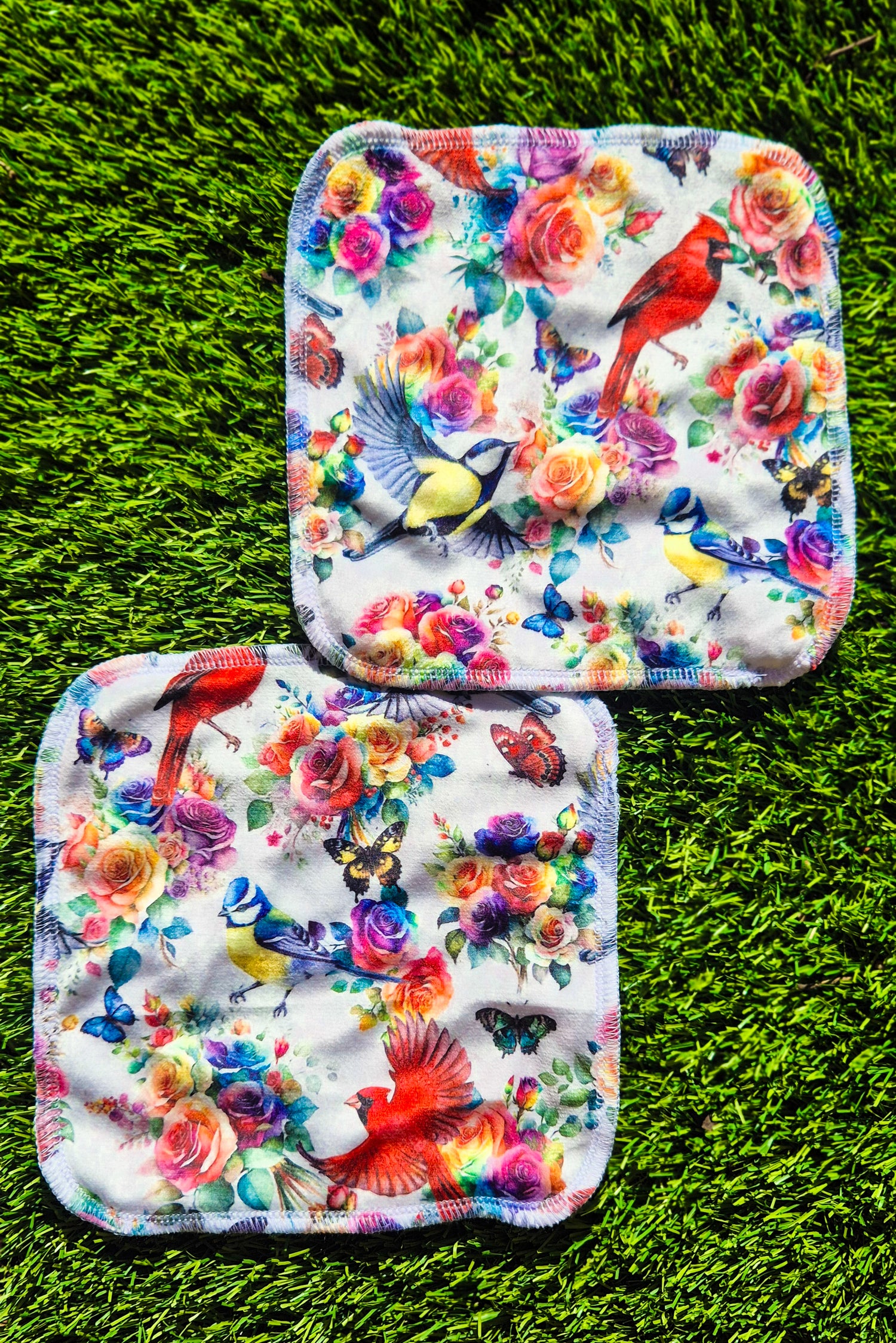 Rosey Feathers 5pk Cloth Wipes