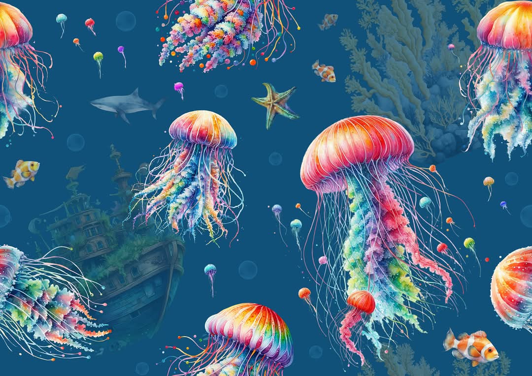 You Wish Jellyfish! Plush Mat