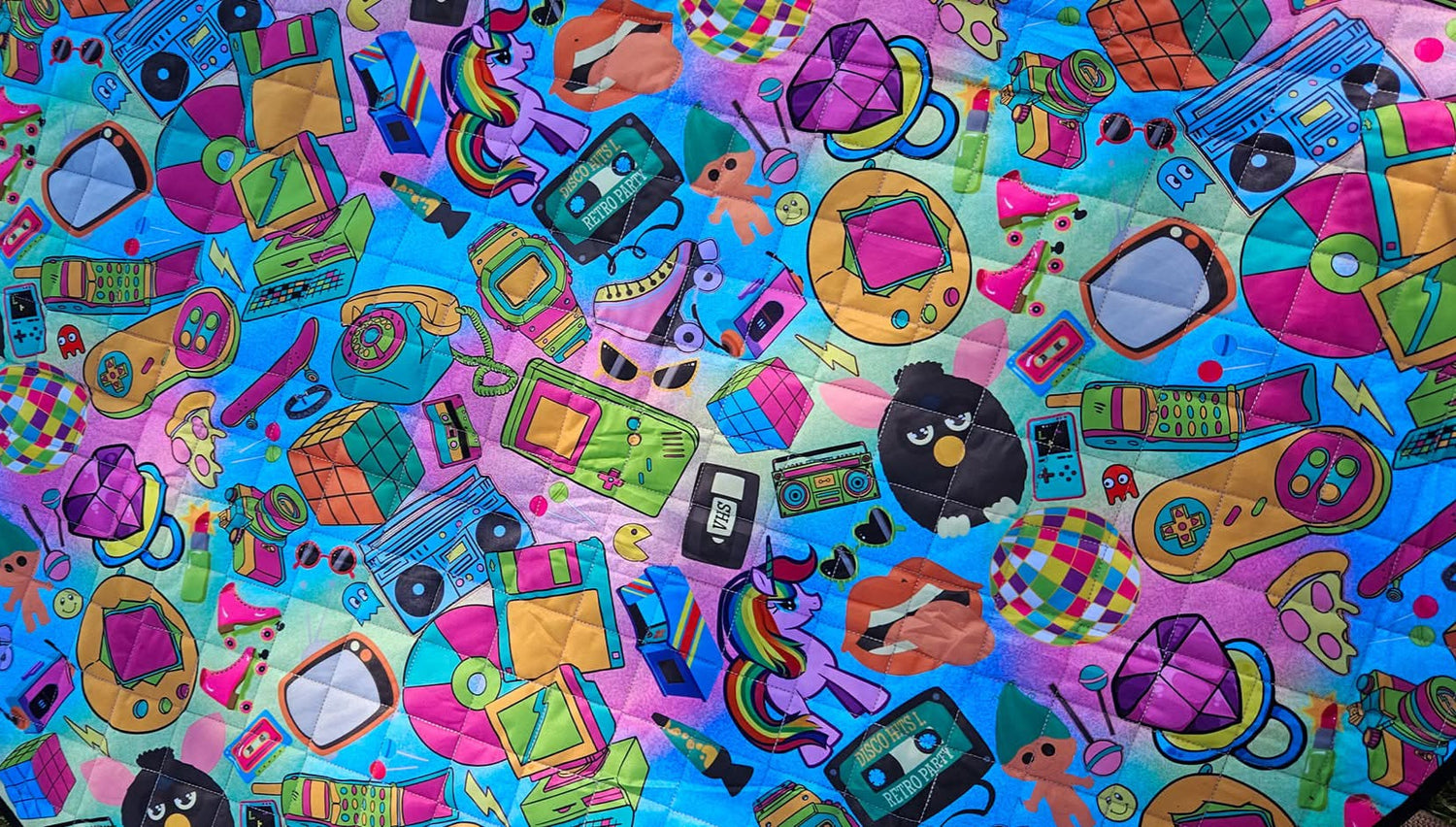 Back in the day Picnic Plush Mat