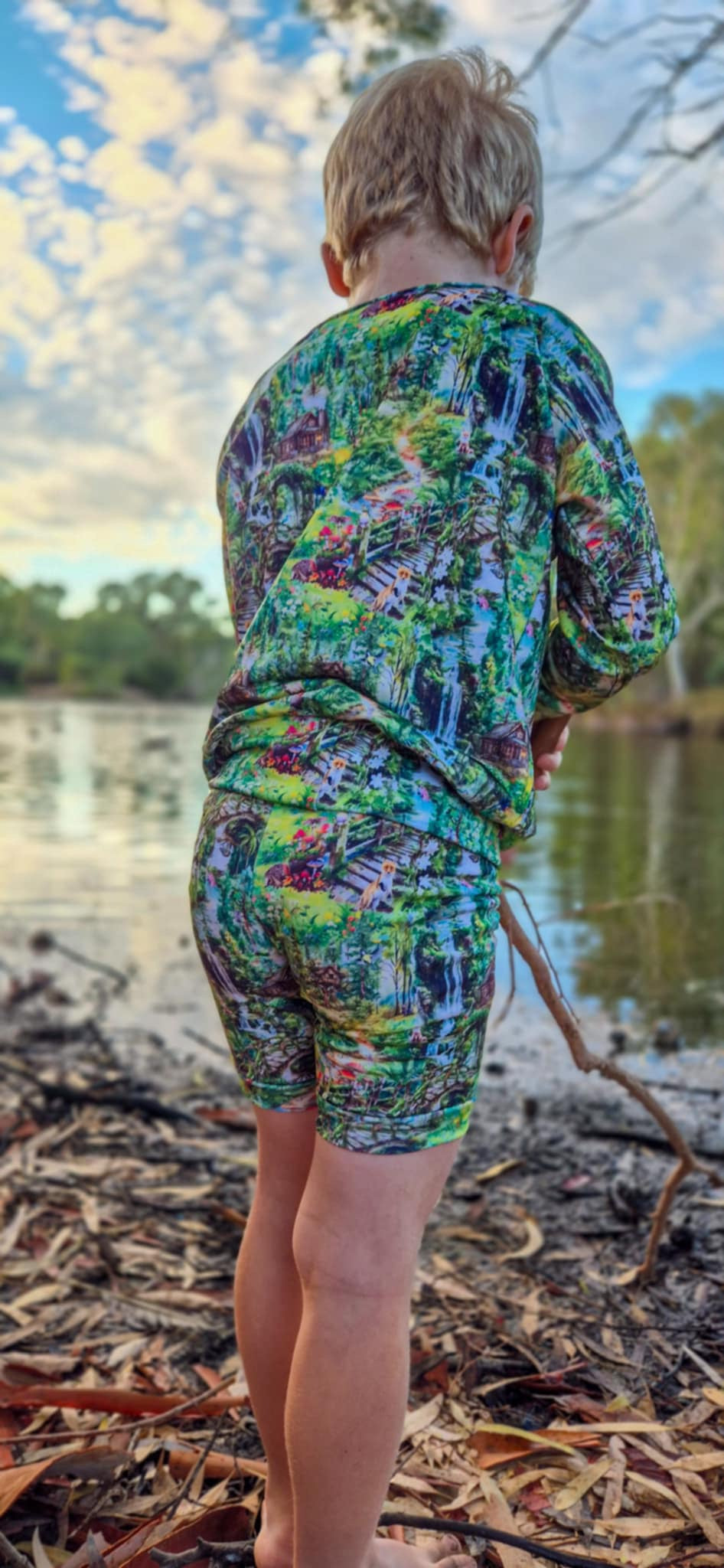 Woodland Whispers Swim Rashie & Shorts Set