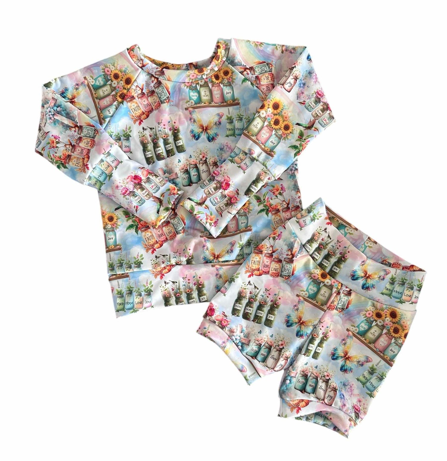 Way To Grow Swim Rashie & Shorts Set