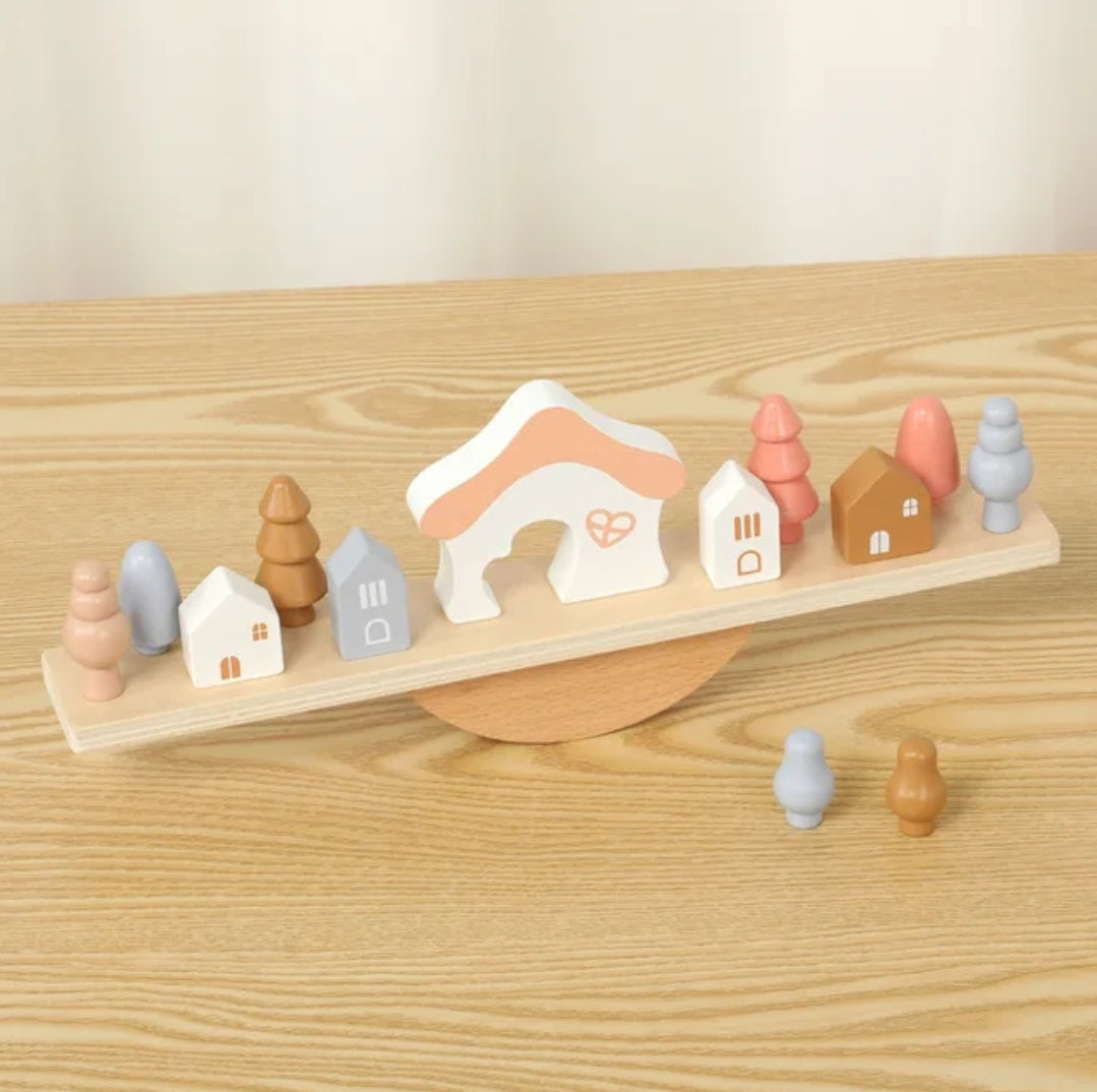 Wooden Balancing Scale Toy- Montessori Educational Toys (Activity Puzzles)
