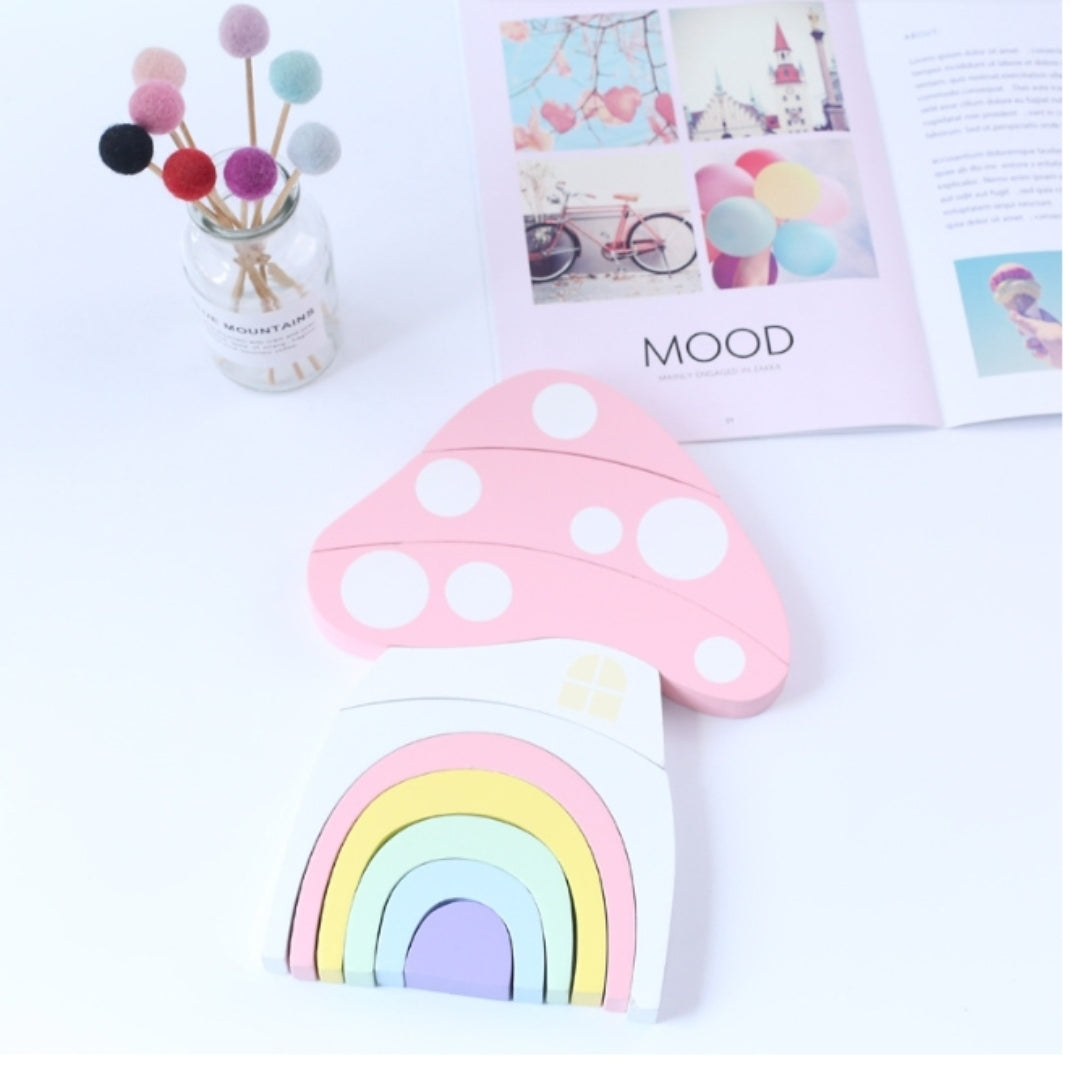 Morphing- Mushroom Rainbow House
