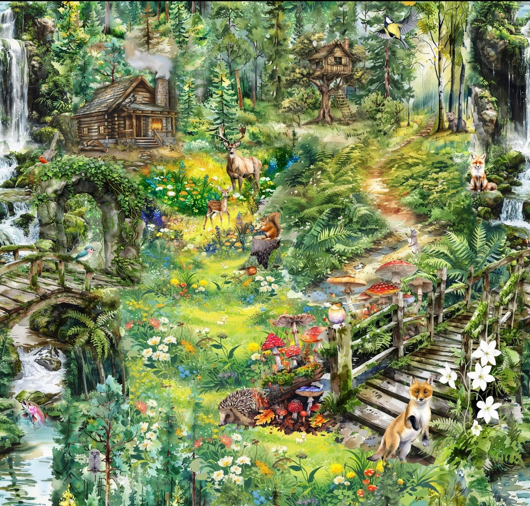 Woodland Whispers Handmade T-Shirt