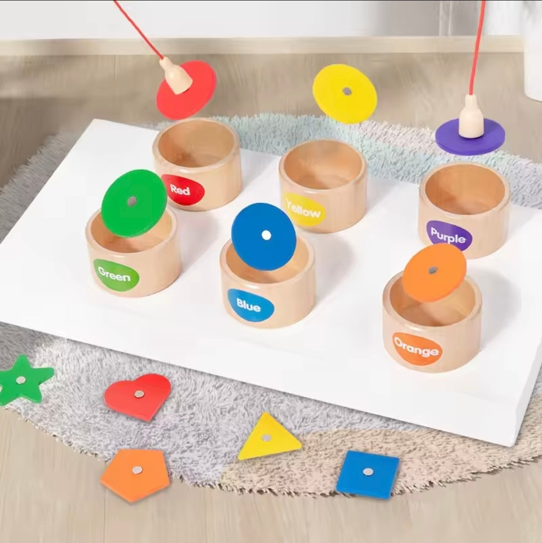 Magnetic shape sorter