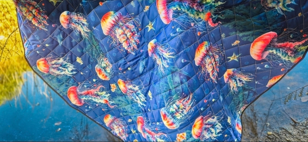 You Wish Jellyfish! Picnic Plush Mat