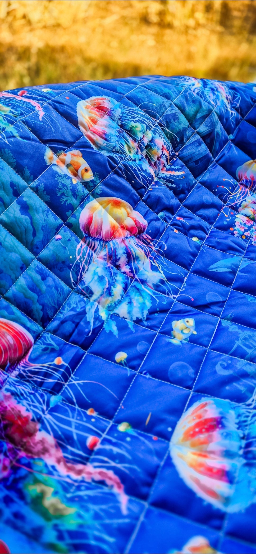 You Wish Jellyfish! Picnic Plush Mat