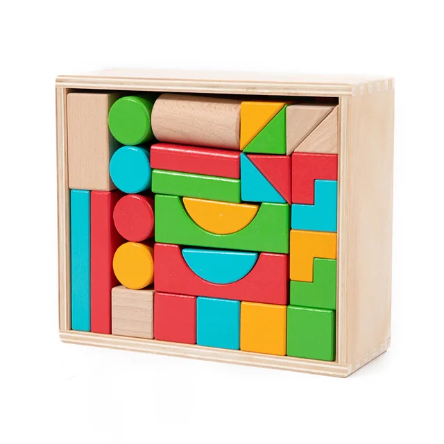 50 PC Wooden Blocks