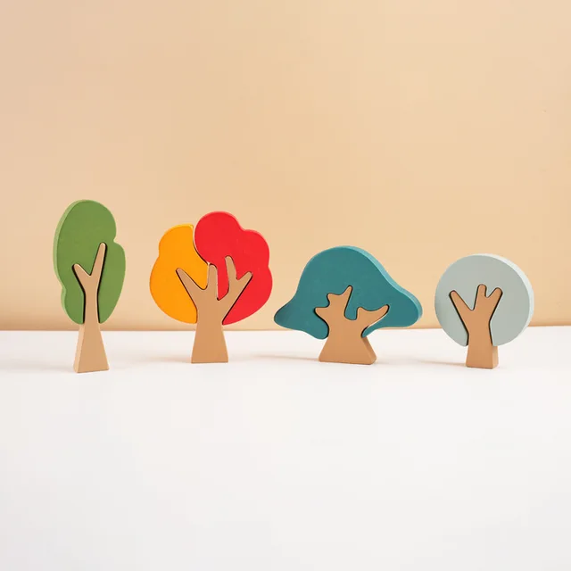 Wooden Rainbow Tree- Sensory