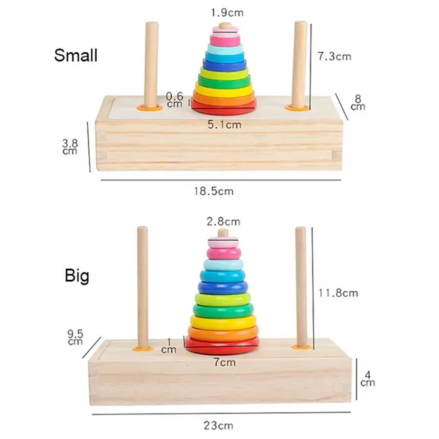 Hanoi Tower Ring Stacking Building Blocks