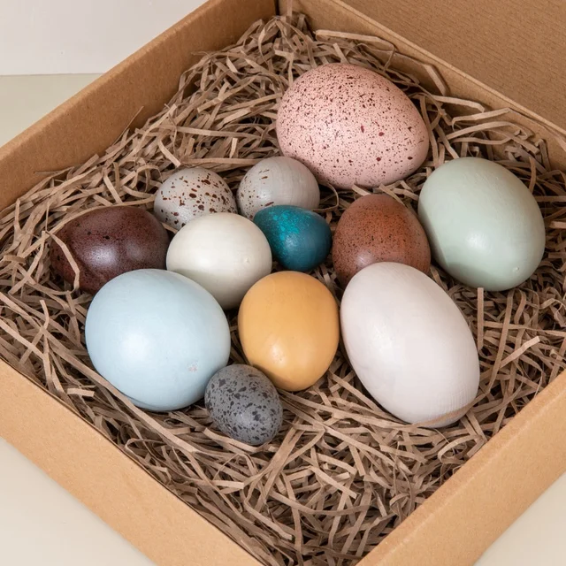 Wooden Bird Eggs