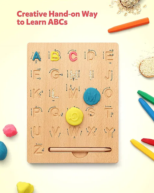 Montessori Wooden Tracing Board - Alphabet