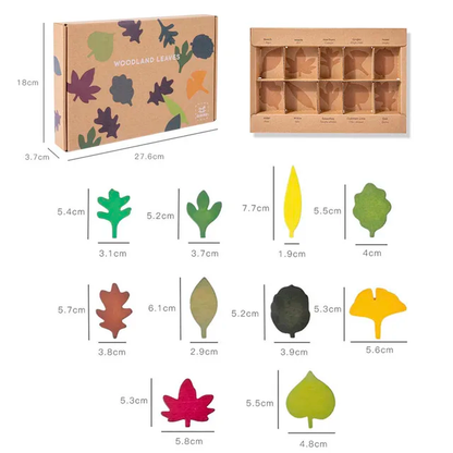 Woodland Leaves 40 pieces