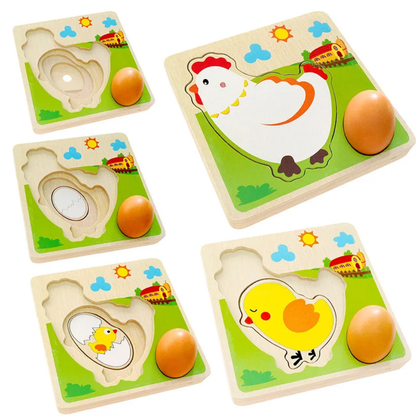 Chicken Puzzle- layered
