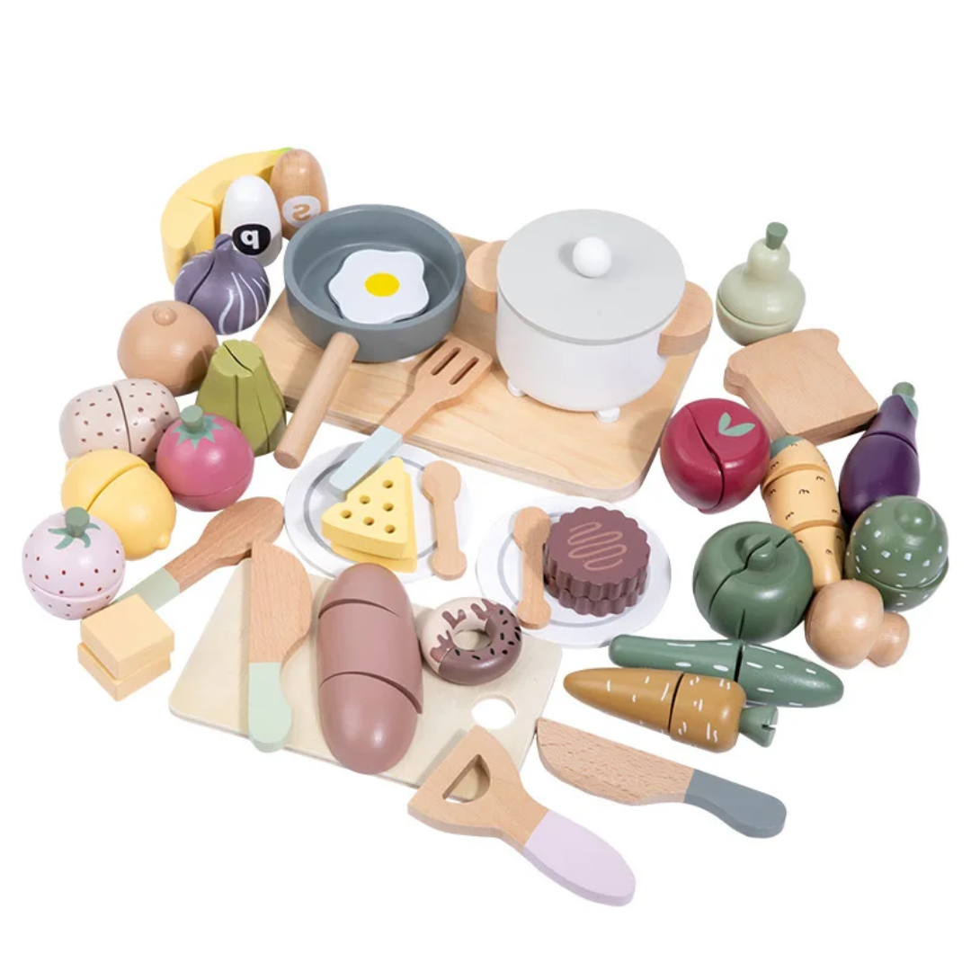 Large Wooden Kitchen Set