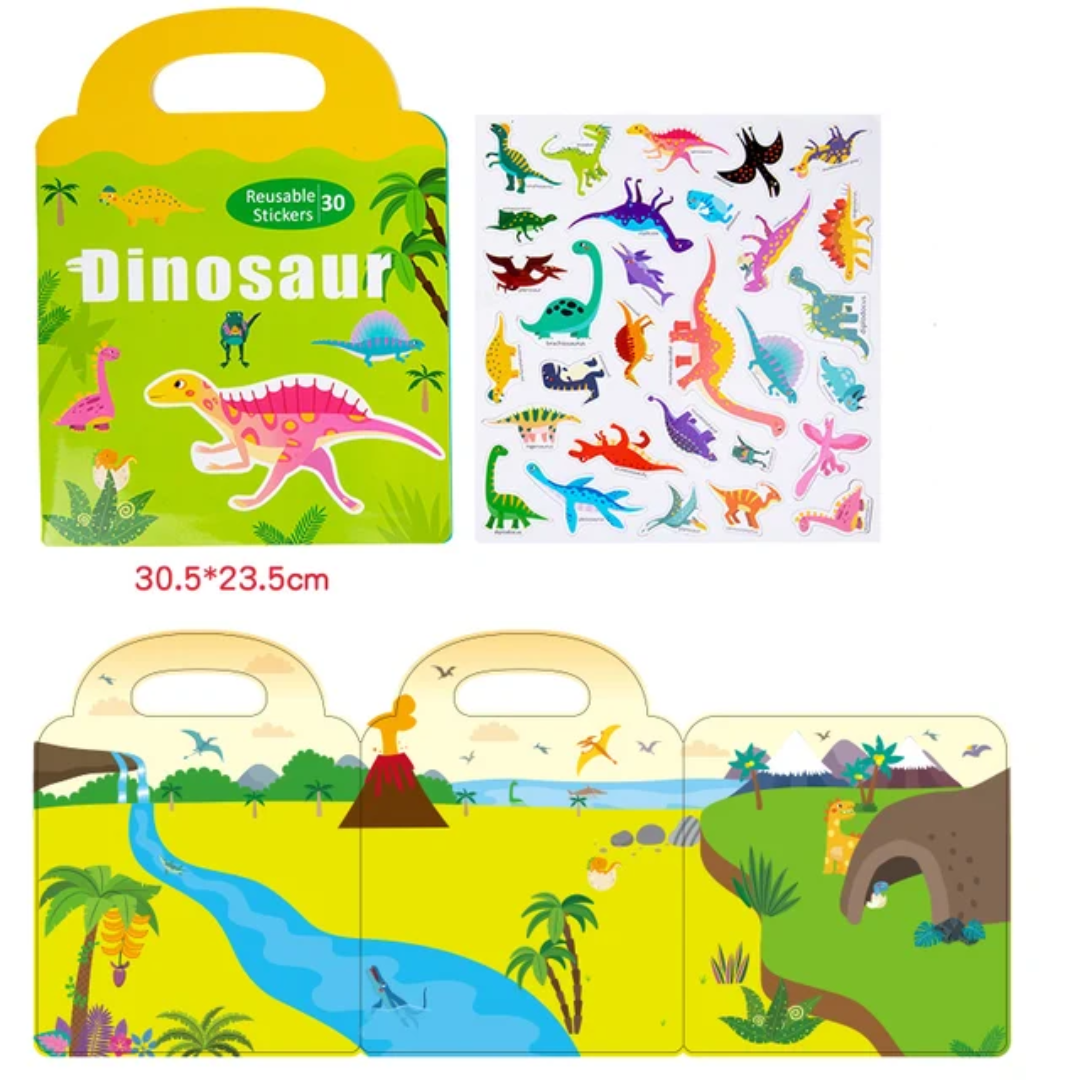 Dinosaur sticker book