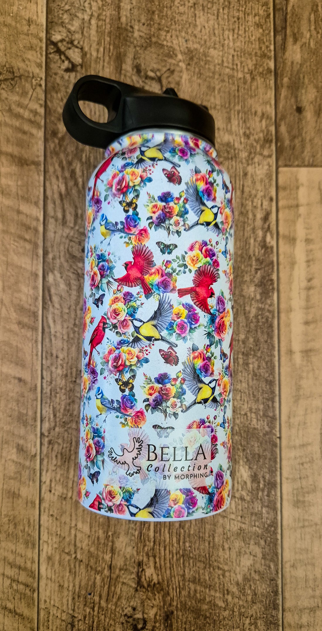 18 oz Rosey Feathers Drink Bottles