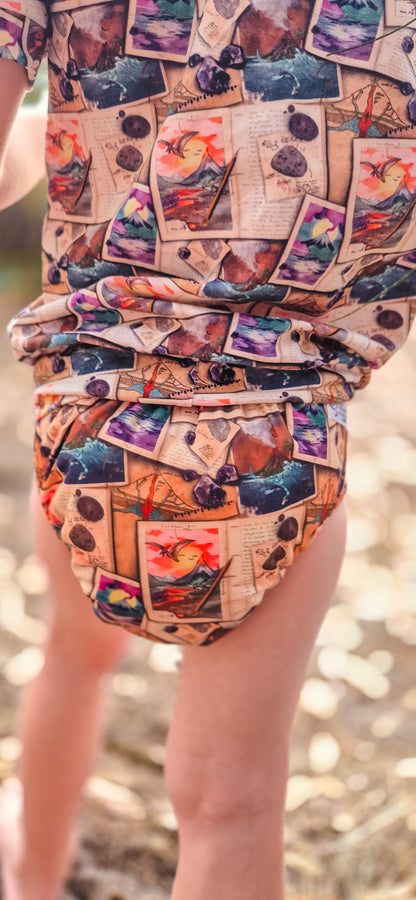 Jurassic Journey Cloth Day Nappy