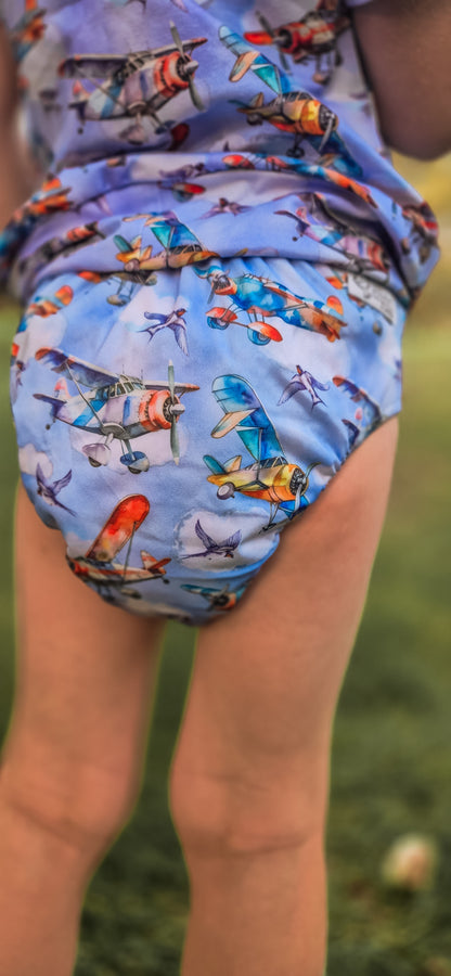 Flying About Cloth Day Nappy