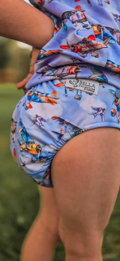 Flying About Cloth Day Nappy