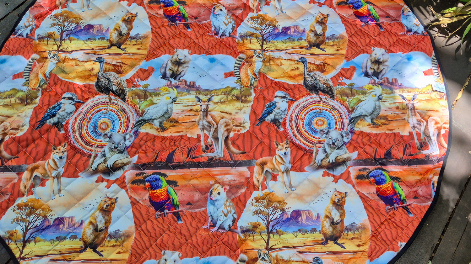 Paws Down Under Picnic Plush Mat