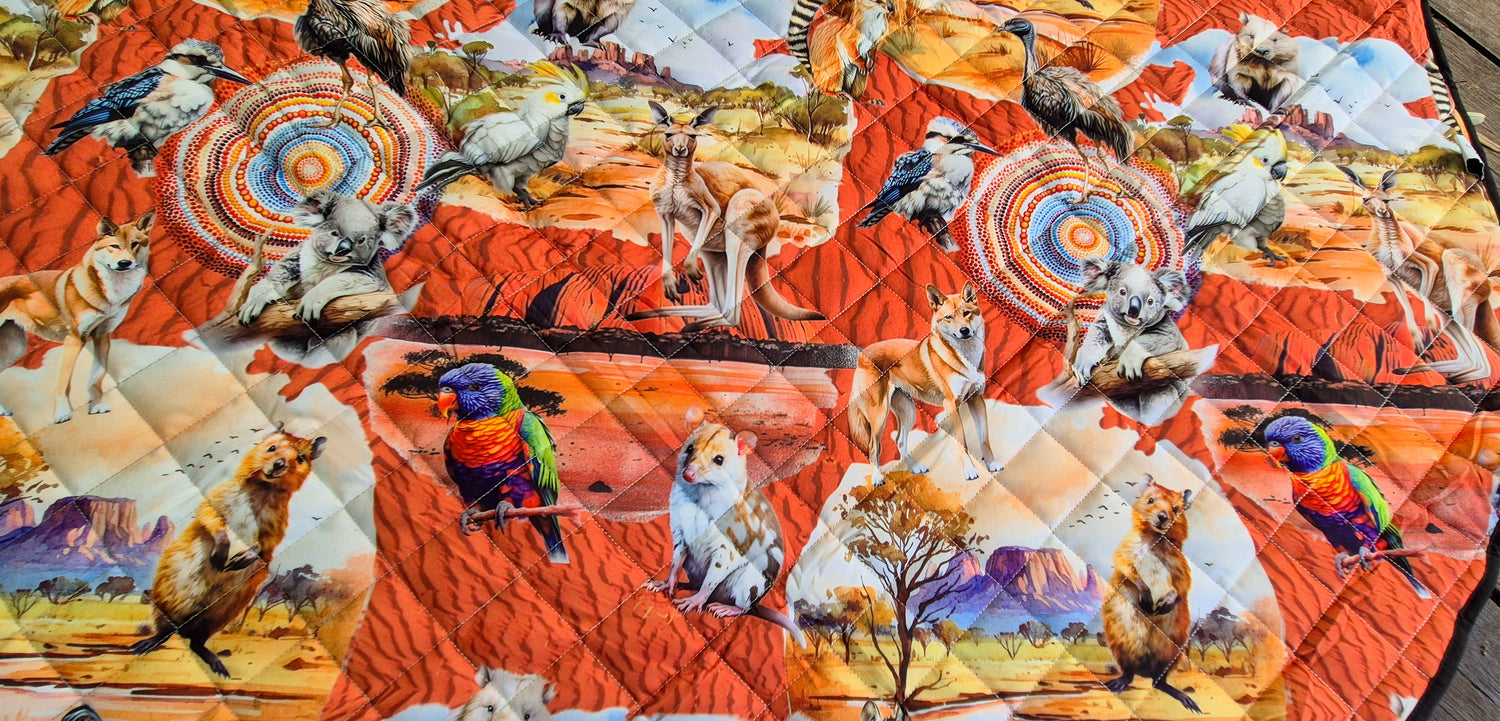 Paws Down Under Picnic Plush Mat