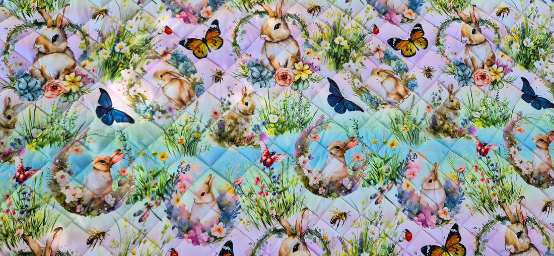 EveryBunny Blooms Picnic Plush Mat
