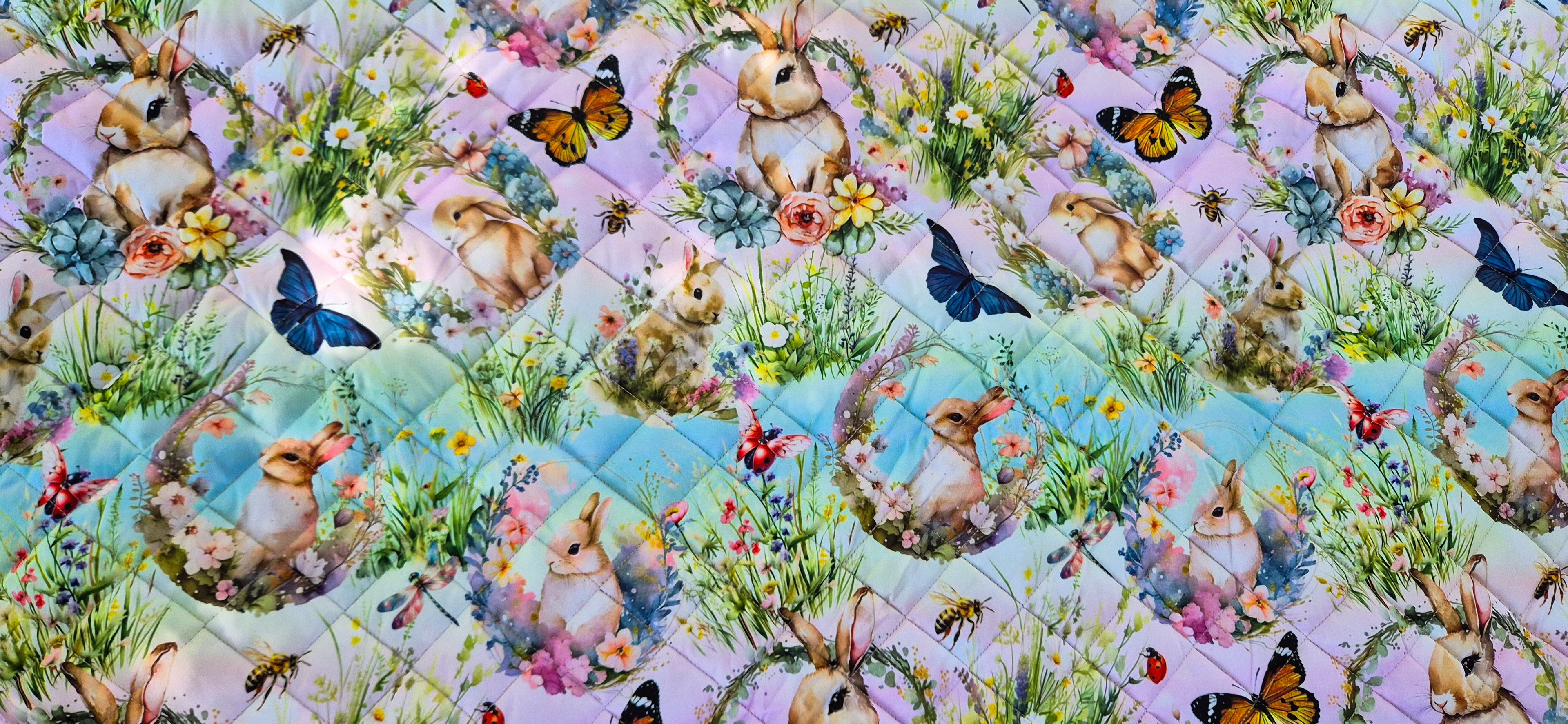 EveryBunny Blooms Picnic Plush Mat