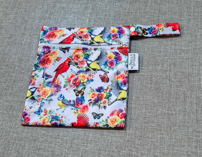 Rosey Feathers Small Wetbag