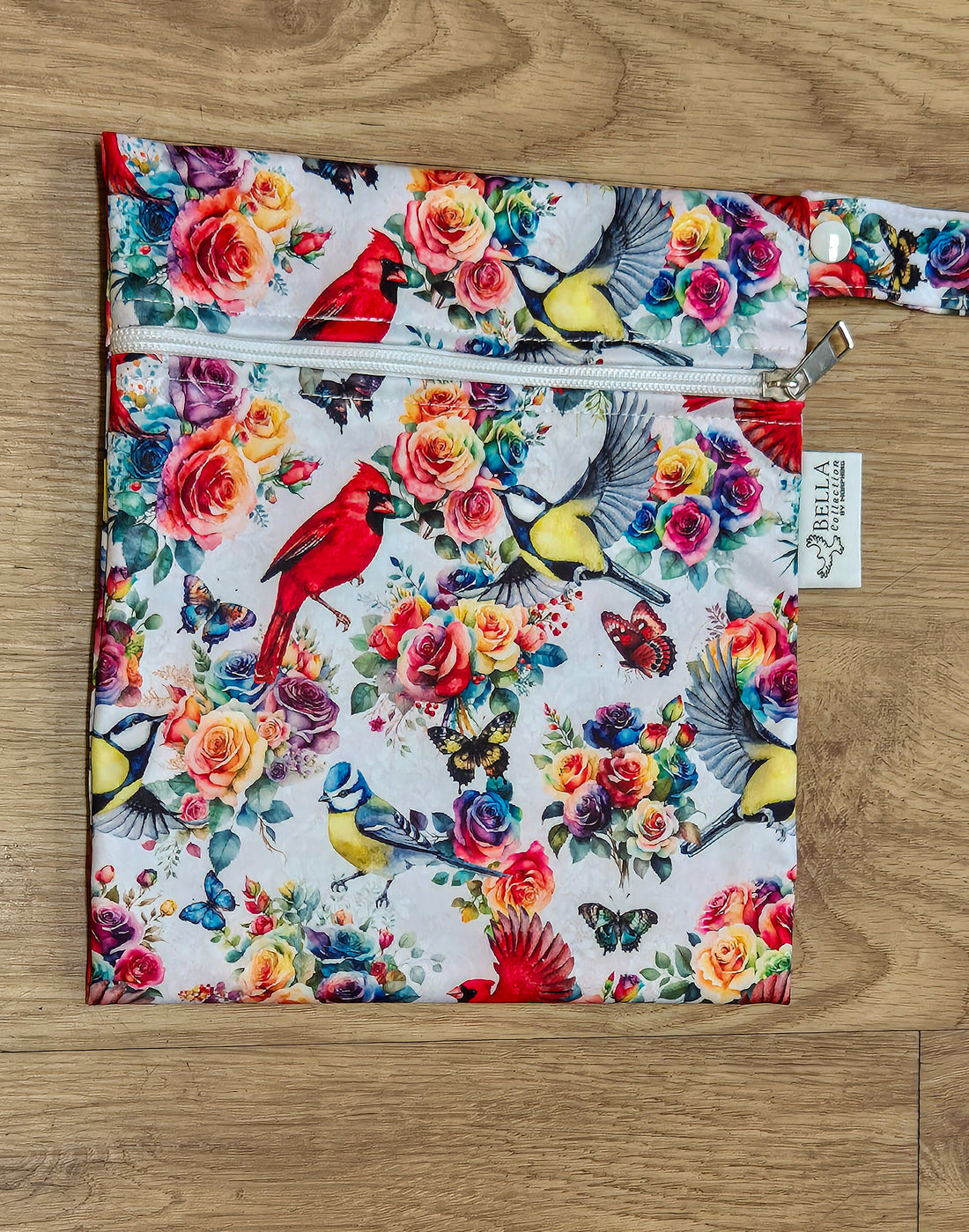 Rosey Feathers Small Wetbag