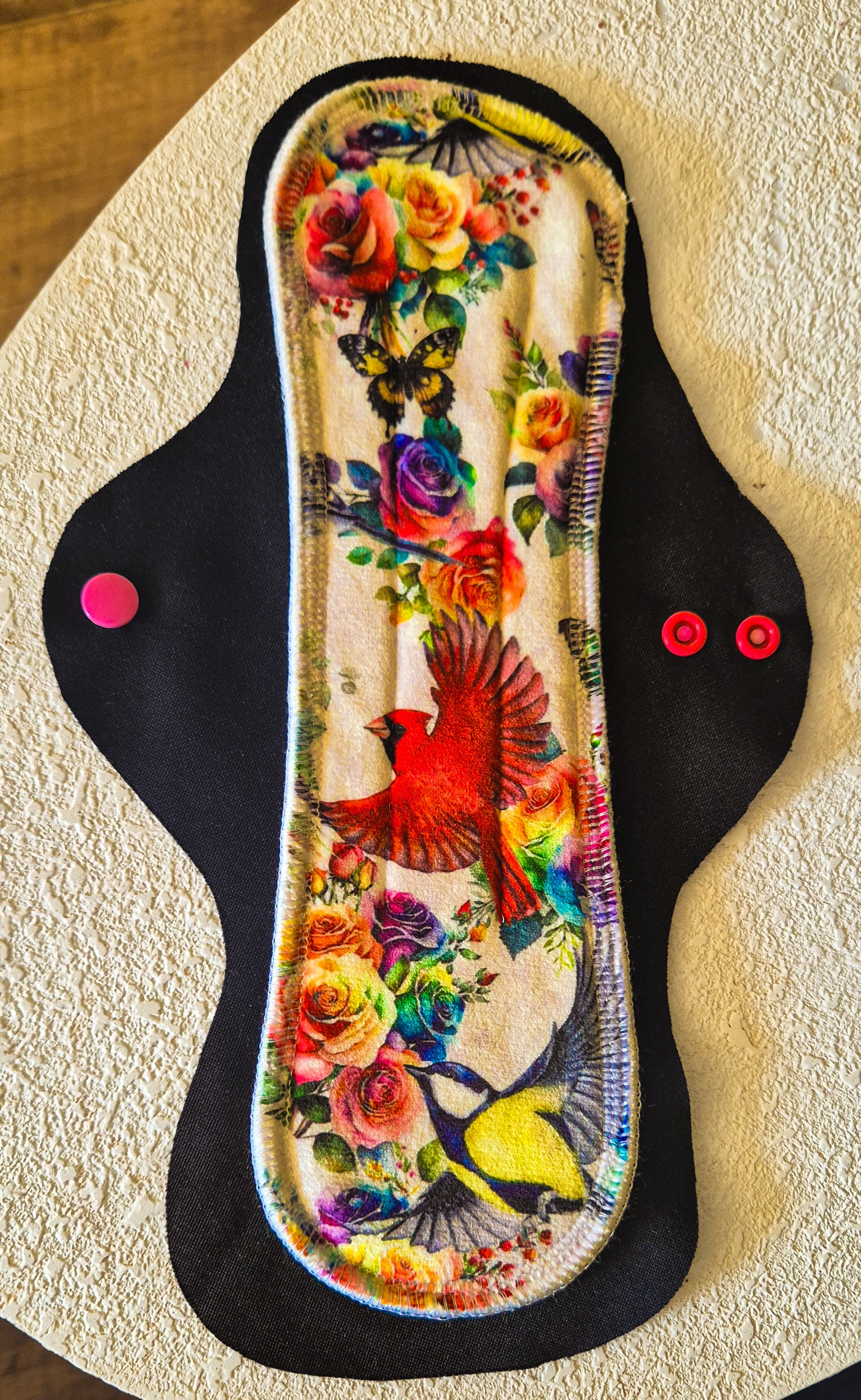 Rosey Feathers Overnight/ Post Partum Cloth Pad