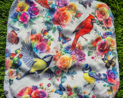 Rosey Feathers Cloth Wipes