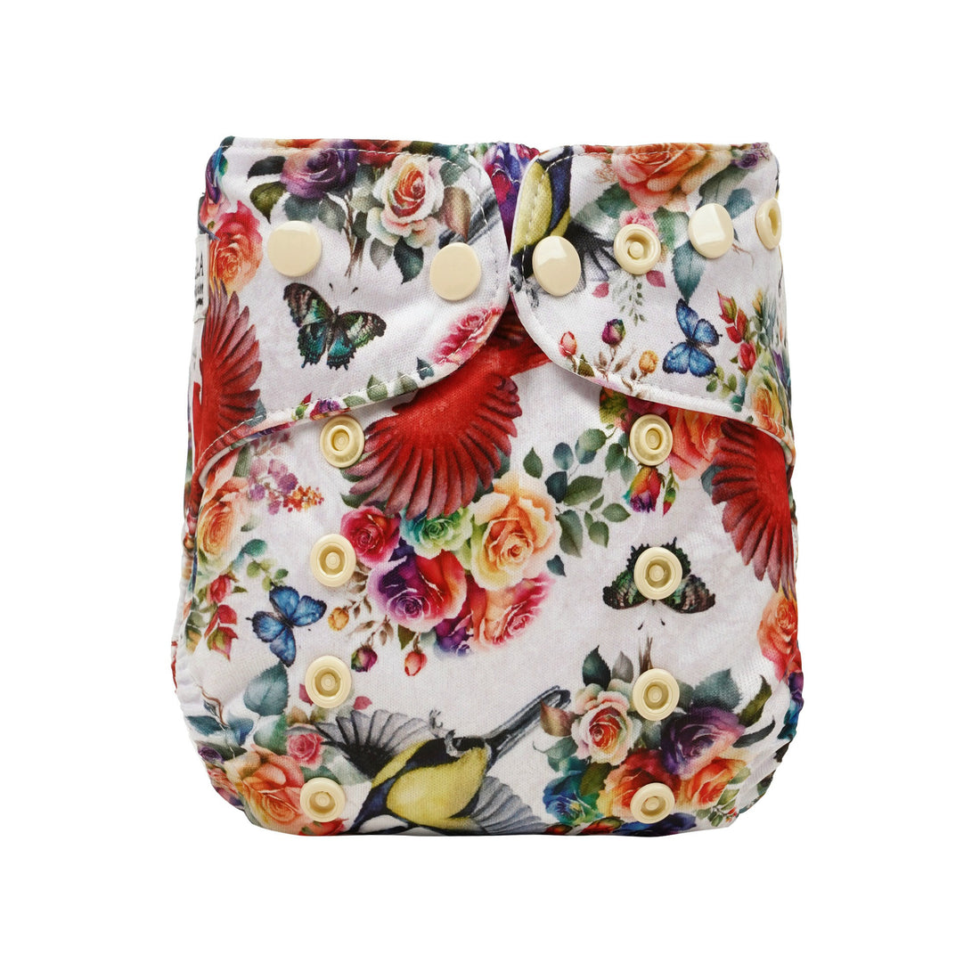 Rosey Feathers Newborn Cloth Nappy
