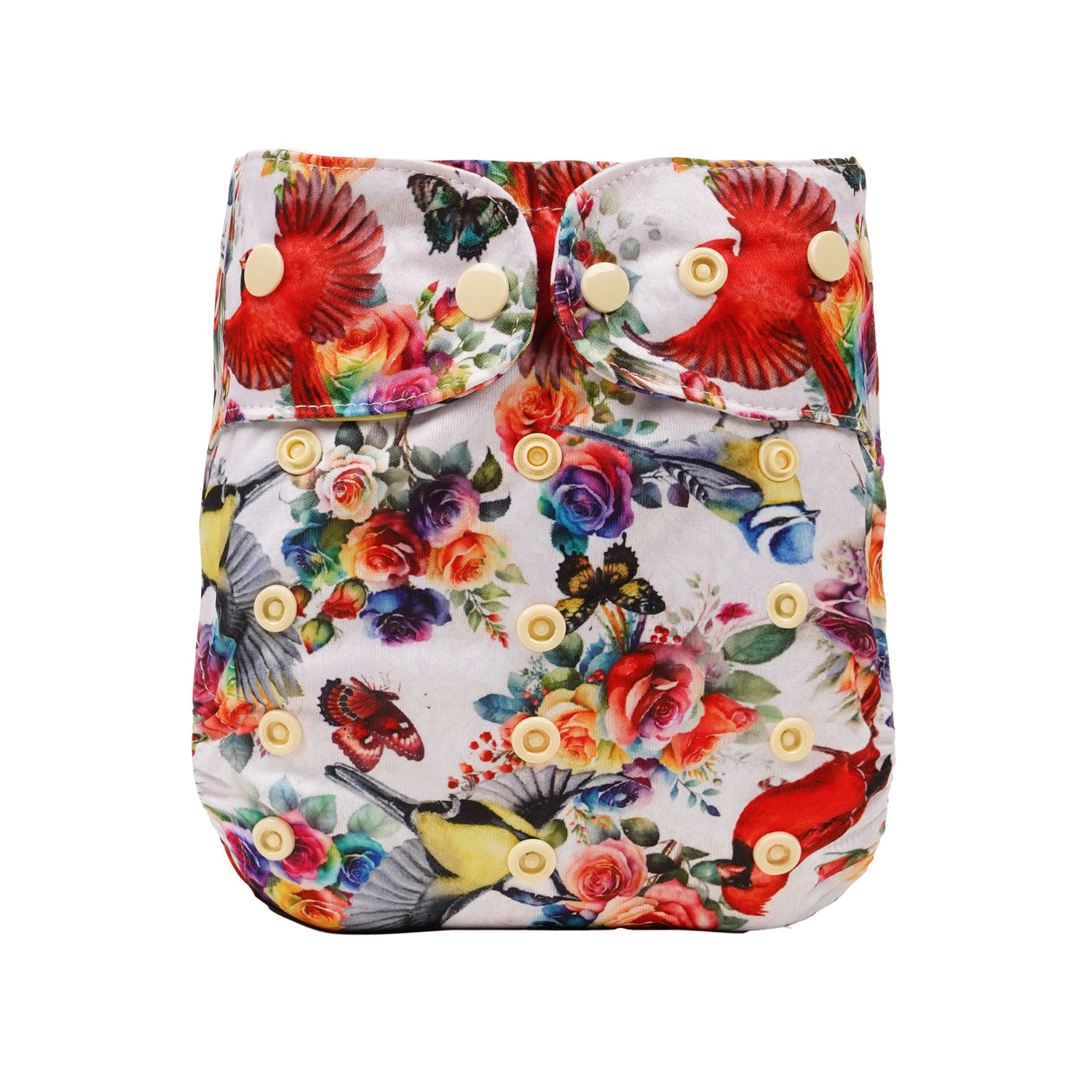 Rosey Feathers Cloth Day Nappy