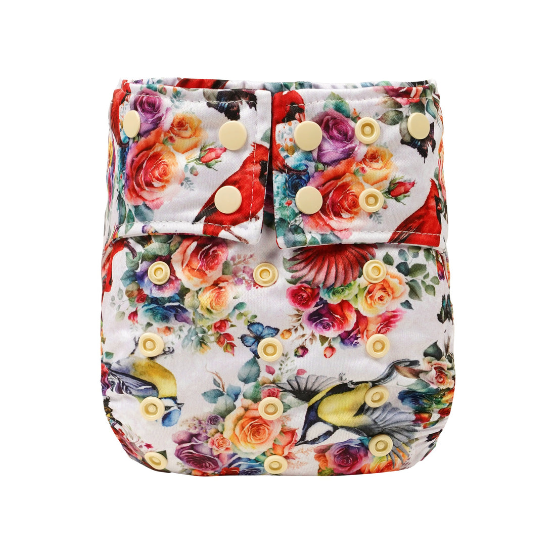 Rosey Feathers Cloth Day Nappy