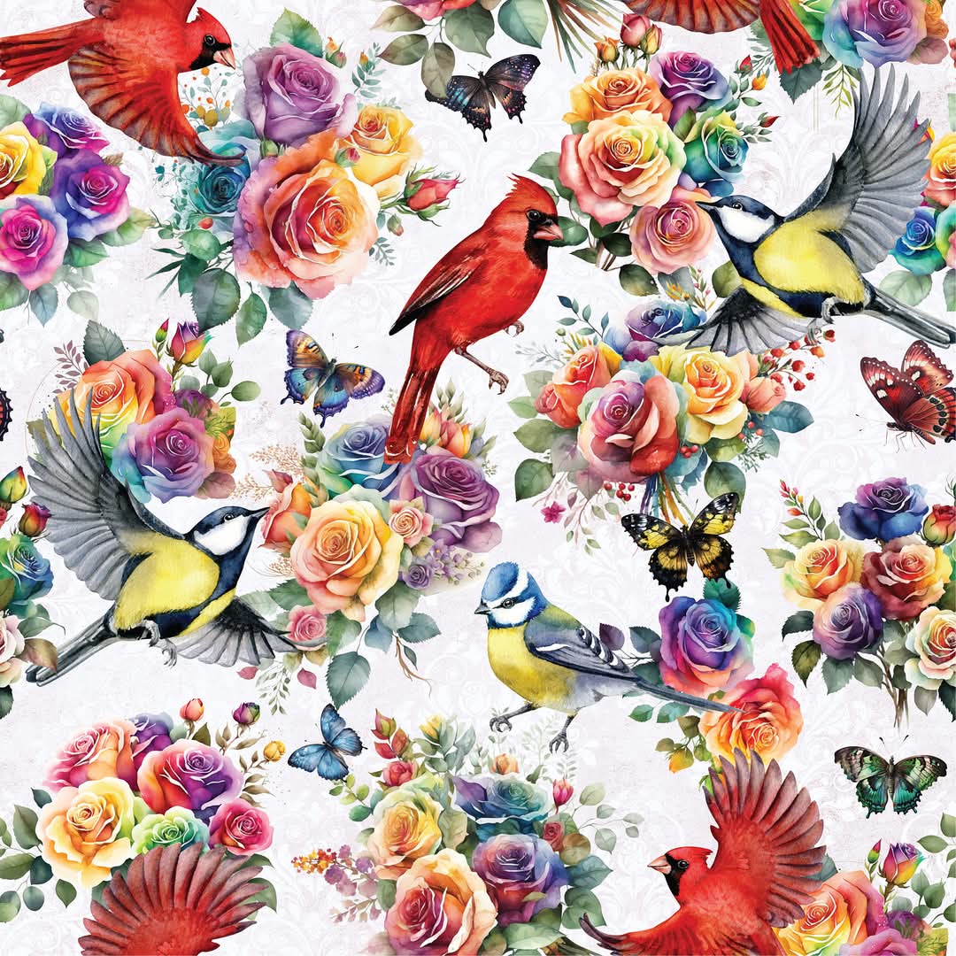 Rosey Feathers Picnic Plush Mat