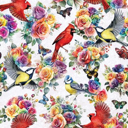 Rosey Feathers Picnic Plush Mat