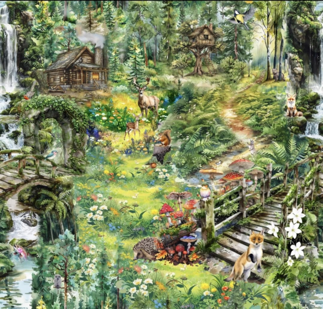 Woodland Whispers Picnic Plush Mat