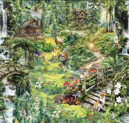 Woodland Whispers Picnic Plush Mat