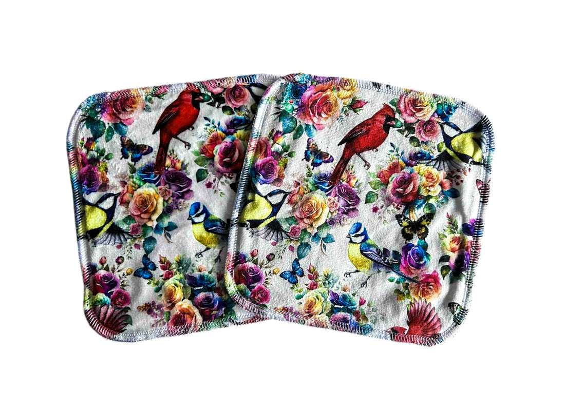 Rosey Feathers 5pk Cloth Wipes