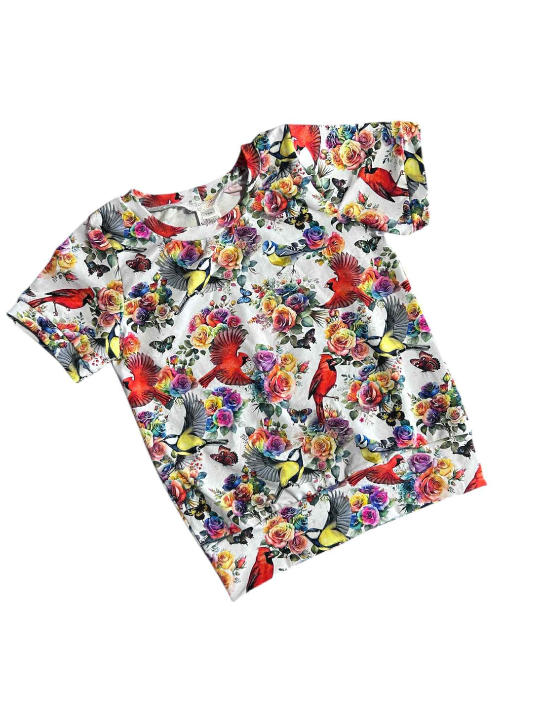 Rosey Feathers Handmade T-Shirt