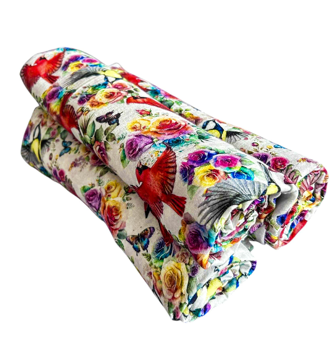 Rosey Feathers Swaddle