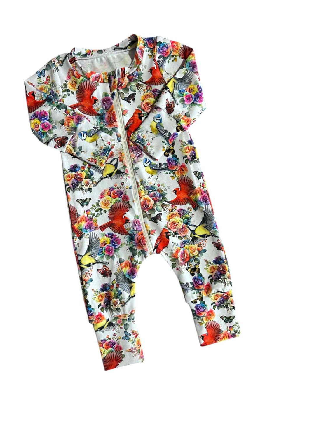 Rosey Feathers Handmade Romper