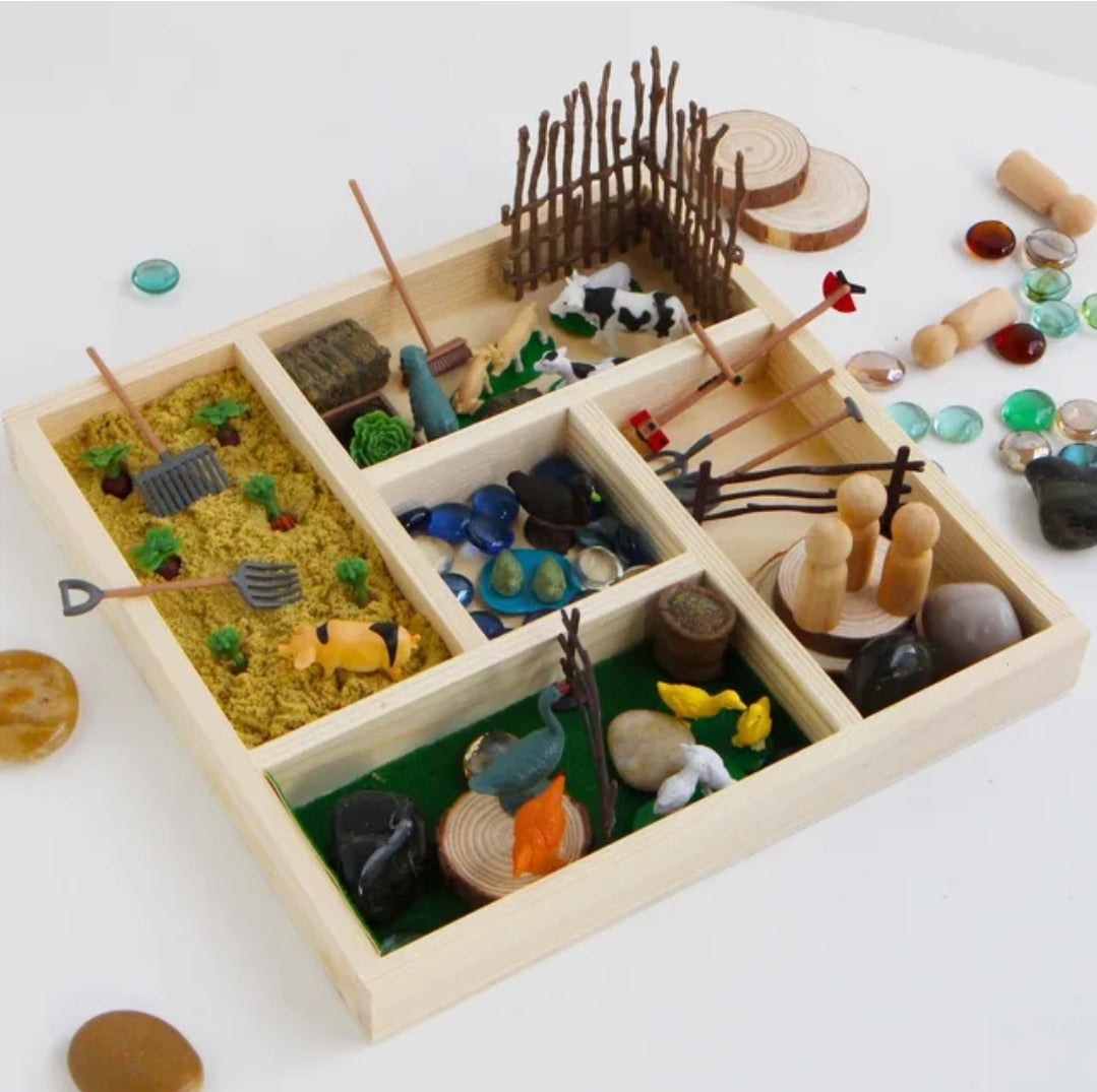 Sensory Farm Exploration Box Tray